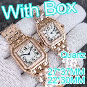 Montre de luxe en or carré petites montres pour femmes diamants de créateur 751 montres de mouvement saphir 316 en acier inoxydable aiguilles bleues montre-bracelet étanche montre de luxe