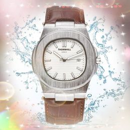Luxury Square Simple Dial Quartz Watches Men Gentine cuir en cuir Clain en acier inoxydable Bracelet en or de mode ￩tanche Orologio di Lusso Cadeaux