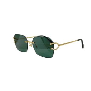 Lunettes de soleil carrées de luxe pour hommes et femmes, marque de styliste, monture en alliage rétro, grandes lunettes de soleil Vintage, lentilles en verre dégradé avec boîte