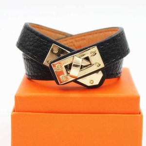 Luxe roestvrijstalen designerarmband dames stalen manchetarmbanden, armbanden, polsbandje PU lederen armbanden, klassieke originele bedelarmbanden