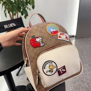 Luxe Sticker Composiet Mini Pack Ontwerper Klassieke Kleine Rugzak Hoge Kwaliteit Casual Werkende Lederen Schouders Coac Track Tassen Bakken Riem Tas Maat 26x31cm