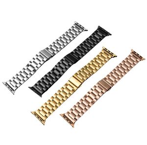 Bracelet à maillons métalliques Bracelet en acier inoxydable pour Apple Watch Band Ultra 49mm 45mm 44mm 42mm 41mm 40mm 38mm Bracelets iWatch 8 7 6 SE 5 4 Series Bracelets de montre Accessoires 1Pcs
