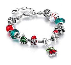 Luxe stijl armband Big Hole Bead Bracelet Kerst geschenk Bracelet Bangle Oil DRIP -kralen53192143711220