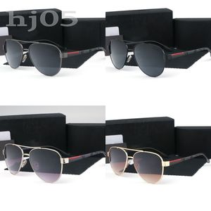 Gafas de sol de lujo gafas de diseñador negro carta ovalada regalo conmemorativo del día de san valentín gafas de sol de piloto anti quemaduras solares damas diseñadores PJ024C23