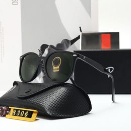 Lunettes de soleil Lunettes de soleil Lunettes de soleil Aviator Lunettes de soleil Aviator Man and Women Goggle Beach Individual Trendriving and Taking Selfies with Box Très Nice