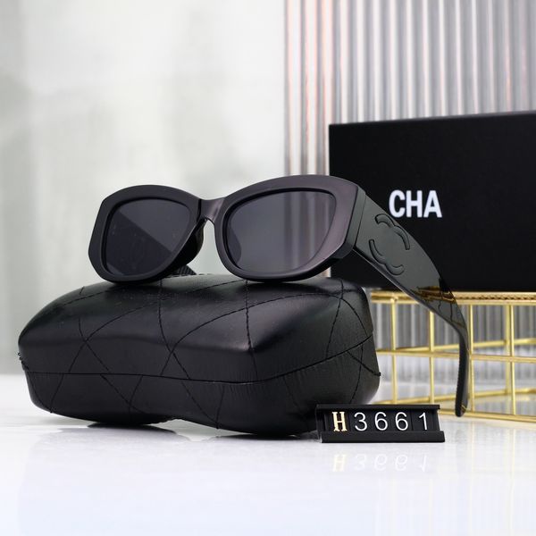 Gafas de sol de lujo Gafas de sol de diseñador para mujeres Fashion Fashion Gafas de sol polarizadas Patten Eyeglasses Square Classic Full Frame Sun Glass 6 Colors Opcional Shades