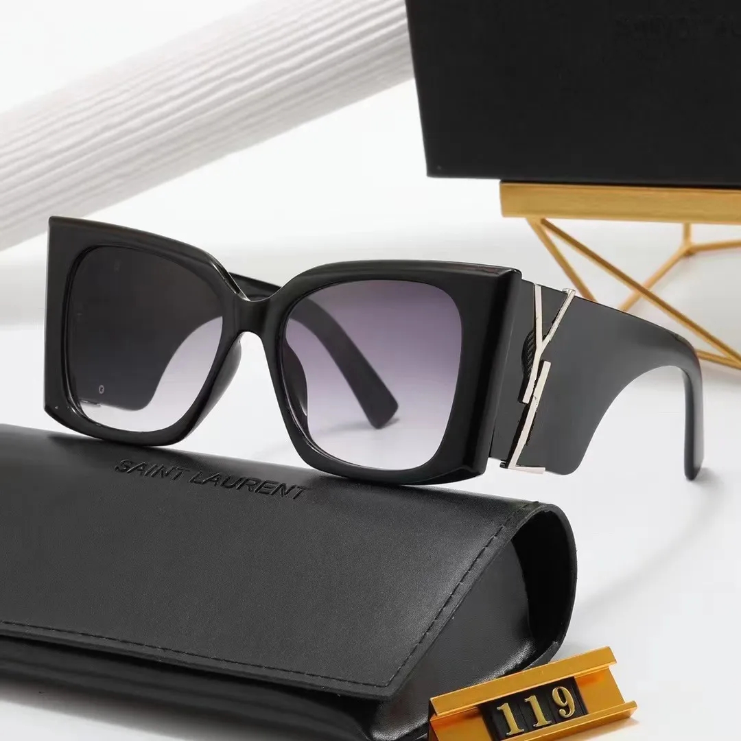 Lüks Güneş Gözlüğü Tasarımcı Güneş Gözlüğü Kadın Gözlükleri UV Koruma Moda Güneş Gözlüğü Mektubu Kutu ile Günlük Gözlükler Çok İyi