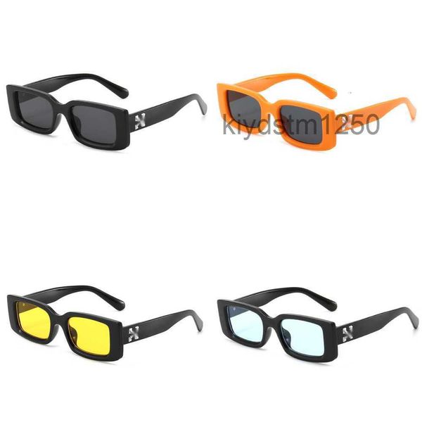 Lunettes de soleil de luxe Mode Cadres blancs Style Carré Marque Hommes Femmes Lunettes de soleil Flèche x Cadre noir Lunettes Tendance Lunettes de soleil Lumineux Sports Voyage Sunglasse W86w LR87