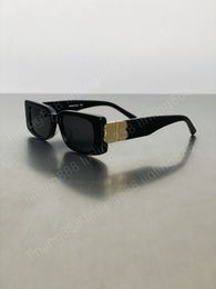 Luxe zonnebril voor dames mode -rechthoek merken Deisnger UV400 lens zomerstijl kleine vierkante zonnebrillen topkwaliteit bb0096s komen met case
