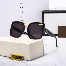Luxe zonnebril voor dames Frame volledige letters Designer zonnebril Heren bril Brillen gemaakt in Italië Zomer Adumbral met Case2161