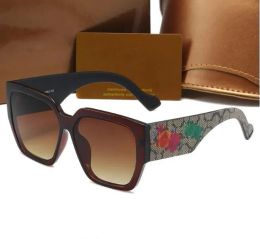 Lunettes de soleil de luxe pour femmes hommes lunettes lunettes de vue plein cadre designer extérieur nuances fleurs lettre impression lunettes de soleil miroirs Weote G5