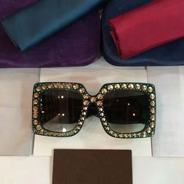 gafas de sol de lujo G0145 gafas de sol para mujer gafas de sol para mujer diseñador de la marca diamantes diseño protección UV gafas de sol de moda