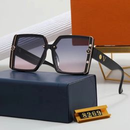 Luxe zonnebrillen Like V klassieke designer damesbril Glazen lenzen geavanceerd gevoel Groot vierkant montuur UV-bescherming UV400 zonnebril