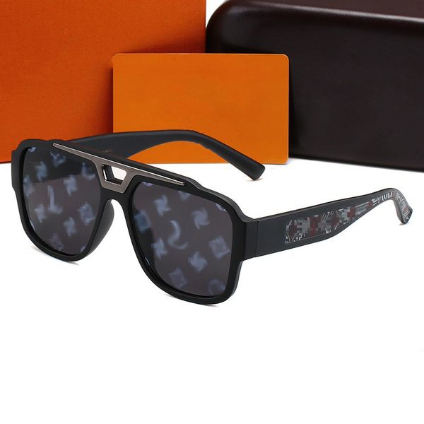 Gafas de sol de lujo Gafas de sol millonarias Gafas de sol para mujer Gafas de sol para hombre Nariz clásica Diseño de patrón de pierna de espejo ancho Gafas de sol de moda multicolor UV400