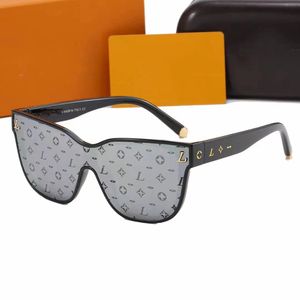 Lunettes de soleil de luxe Lunettes de soleil de voyage UV400 UV400 pour hommes avec logo à verres imprimés pour femmes