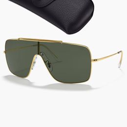 Gafas de sol de lujo Wings II Diseño Gafas de sol para hombres Mujeres Sombras Gafas de sol para montar con estuche de cuero Paño limpio y paquetes minoristas 3697