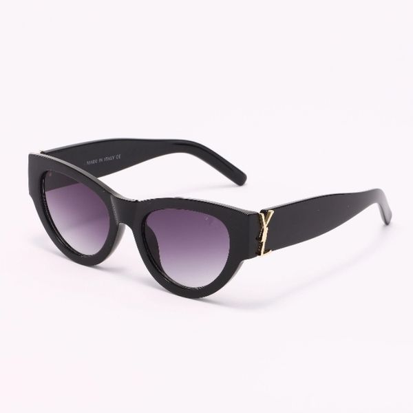 Lunettes de soleil de luxe femmes Designer Logo Y slM6090 même Style lunettes classique oeil de chat cadre étroit lunettes papillon