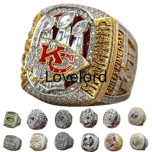 Luxe Super Bowl Championship Ring Designer 14K Gold KC Champions Ringen voor Heren Dames Diamond Sport Sieraden