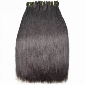 Luxe Super dubbel getrokken raw virgin haar nertsen rechte 300 g/partij weven 3 bundels night girl club stijl