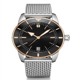 Luxe super marine erfgoed horloge 44 mm B20 stalen riem automatisch mechanisch quartz uurwerk alle werkende herenhorloge285n