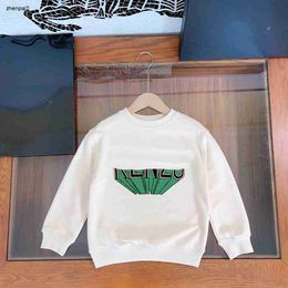 Pull de luxe pour garçon et fille, impression de lettres 3D, sweat-shirt pour enfants, taille 100-160 CM, haute qualité, col rond, sweat à capuche pour bébé, Oct15