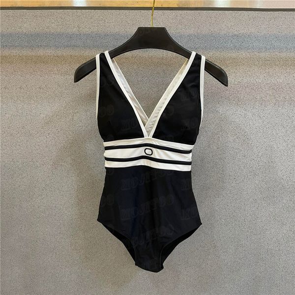 Designer de maillot de bain de luxe Deep V Women Bikini Sexy Summer Summer One Piece Maillots de bain Bathing Forft for Gift Holiday