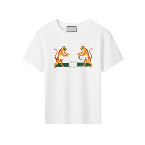 T-shirt de luxe enfants coton T-shirts blanc garçons filles été à manches courtes T-shirts lettre imprimé vêtements de sport en vrac enfant hauts CYD23101808