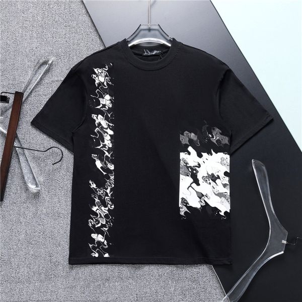 Camiseta de lujo para hombre, camiseta de diseñador para mujer, manga corta, moda de verano, bordado impreso, informal para hombre, diseñador de alta calidad, camisetas para hombre 2023 nueva manga corta DD