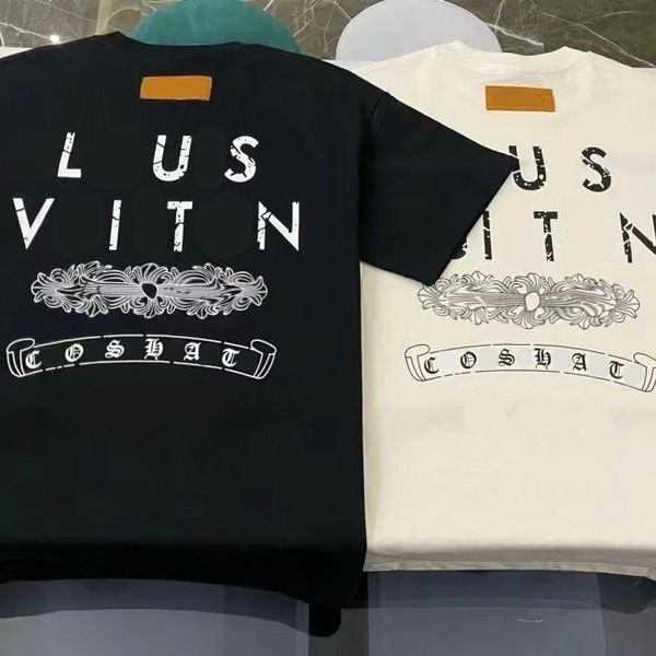 T-shirts de luxe Viutonity t-shirt Tide marque de luxe léger nouveau printemps et été lettres classique mode coton Couples avec le même modèle Louiseity chemise 7312