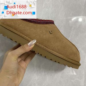 Zapatilla Tazz de lujo, zapatillas Tasman para mujer, zapatos planos con plataforma deslizantes, chanclas de diseñador negro castaño, botas australianas de piel clásicas win