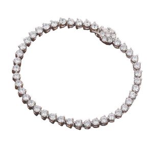 Bracelet de tennis de luxe fermoir fleur délicat digns bracelet sier S925