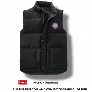 Luxe épaissi canadien doudoune marque designer gilet hiver classique hommes 90 blanc canard vers le bas en vrac couples européens américains chauds femmes vestes en gros