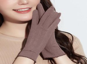 Luxe dunne sectie zelfverwarming dames warme handschoenen vol vinger vrouwen casual touchscreen handschoenen