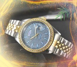 Luxury Three Stiches Quarz Chronograph Watches Men Women Automatic Day Date Reloj Diamonds Diamantes Rings Shiny Starry Business Hour Calendar Cadina Pulsera de reloj Regalos
