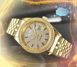 Luxury Three Stiches Quarz Chronograph Watches Men Women Automatic Day Date Reloj Diamonds Diamonds All the Crime Business Hora Calendar Chain Bracelet Regalos