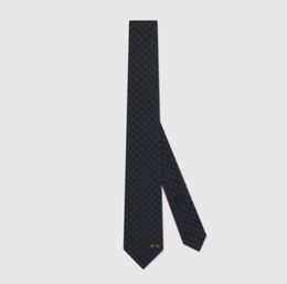 Luxe stropdas zijden garen-geverfde ontwerpbanden Casual Business Luxury Tie 8.0 cm borduursel label 15 stijlen