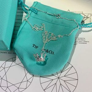 Luxe Tiffanyjewelry hanger Tiffanyjewelry kettingen damesontwerpster sieraden mode straat klassieke dames kroon ketting vakantiegeschenken 825