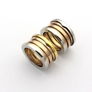 Luxe titanium stalen ring zilveren roségoud ontwerpring voor liefhebbers wit zwart keramisch paar ring voor cadeau