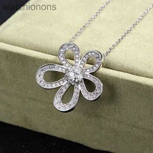 Collier de créateur de marque Vancelfe Luxury Collier S925 Micro Micro incrusté de diamant Fantasy Sunflower de haute qualité Gift Jeweliry