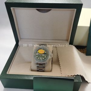 5 -sterren super horloge v5 versie 7 kleur 2813 automatische beweging polshorloge groen 40 mm keramische bezel saffierglas duiken mannen horloges nieuwe stijlbox