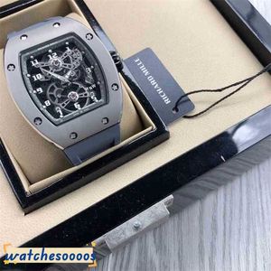 Luxe topkwaliteit polshorloge mechanisch horloge r transparante wijn vat type hoog grade knappe diep waterdichte volledig automatische mannelijke ED92