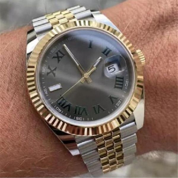 Luxury Top V3 Wristwatch Sapphire Glass Watch Solid en acier inoxydable Autochette Automatique Automatique Mentilles de bracelet Mentes Just Fol279R