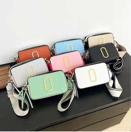 luxe draagtas designer handtas cameratas schoudertas crossbody tas portemonnee gemengd stiksel ontwerp verstelbare schouderband messenger bag m00206