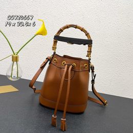 Sac fourre-tout de luxe designer sac à main Diana mini sac seau haut poignée en bambou Double G en cuir blanc femmes sacs à bandoulière mode sac à bandoulière nouveau 2022