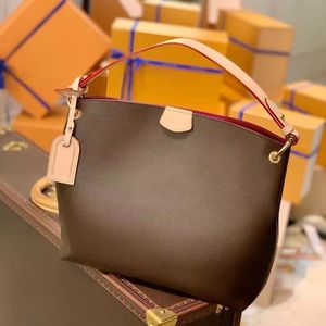 Luxury Totes Diseñador Mujer Bolsa Shopping Hearing Bag Bags Fashion Crossbody Bolsas de flores Número de serial