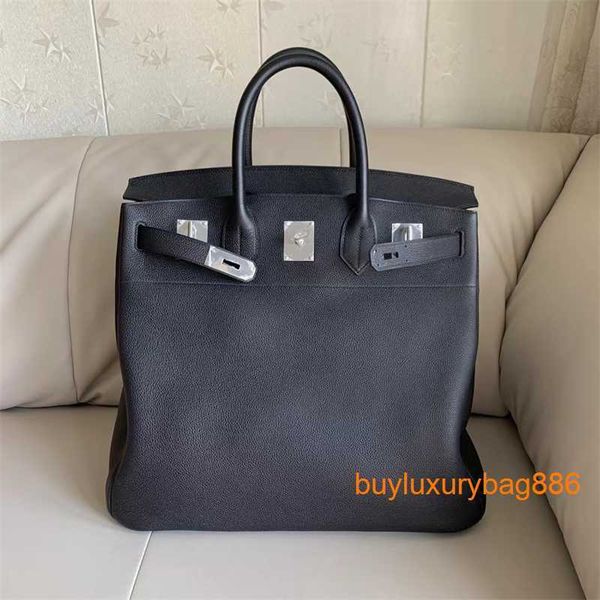 Sacs en cuir fourre-tout de luxe classique 40 sac en cuir de vachette cousu à la main pour sacs à main pour hommes et femmes HB KEFV