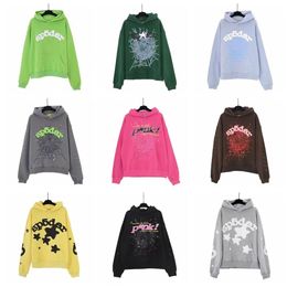 Survêtement de luxe Hoodrich Angleterre Survêtement Survêtement Hommes Designer Sweatshirts 2023 Nouveau Sky Blue Sp5der Sweat à capuche Hommes Femmes 1 Hip Hop Young Thug Spider Sweat à capuche large 5555