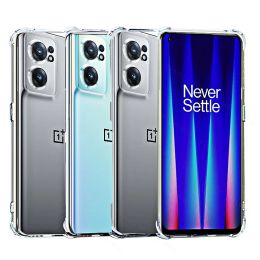 Étui de téléphone transparent de luxe pour OnePlus Nord CE 2 5G TPU SILICONE THORONE COVER 1+ ONE ONE + NORD N200 N100 N10 Soft Back Case