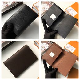 7a Luxury Designer Travel Passeport Carte portefeuille Brown Flower portefeuilles hommes Business Passport Femme Femme Classic Id Credit Card Habvers Purse Couvre pour Passports