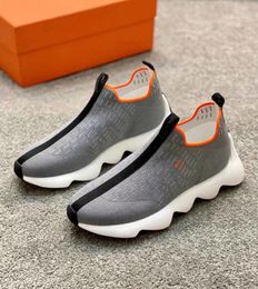 Luxe À La Mode Eclair Hommes Sneaker Chaussures Conception Graphique Légère Confortable Tricot Semelle En Caoutchouc Coureur À L'extérieur Technique Toile Casual Sports EU38-46